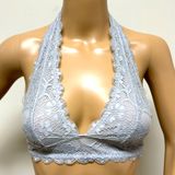 Free People Lace Halter Bralette in gray size XS Photo 0