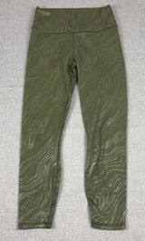 Fabletics Leggings Womens XS Green Ankle PowerHold Yoga Gym Pants Compression Photo 0