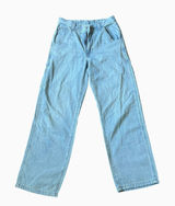 Levi's Baggy Carpenter Jeans Womens 27x31 Light Wash Wide‎ Leg Utility Denim Photo 0