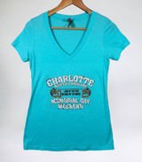 Next Level Apparel New Charlotte NC Memorial Day Weekend‎ Top Medium Blue Racing NASCAR Military Photo 0