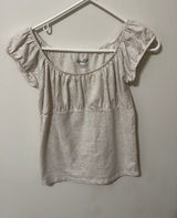 cream scrunch brandy melville tshirt  Photo 0