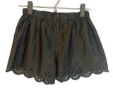 Kirra Black Scalloped Lace Trim Lightweight Casual Shorts Women Sz XS Photo 0