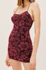 NWT For Love & Lemons Constance Slip Dress Mulberry Photo 0