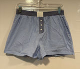 Light Blue Striped Pink rose Women’s Boxer Shorts Photo 0