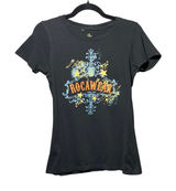 Y2K Rocawear Graphic Baby‎ Tee Black Blue Orange Glitter Logo Small Streetwear Photo 0