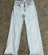Abercrombie & Fitch Women's Light Blue Straight Leg Jeans Photo 0