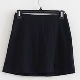 American Eagle Black Pull-On Low Rise Mini Skort Skirt w/ Shorts Size XS Photo 0