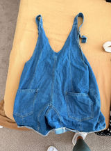 Denim Romper Blue Size L Photo 0