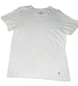 Polo Ralph Lauren Classic Fit Men’s White Cotton Knit Logo Crew Neck Tee M Photo 0