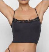 SKIMS Fits Everybody Lace Cami S NWT black onyx Photo 0