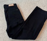 7 For All Mankind Black Straight Leg Jeans Photo 0
