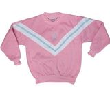 Pennylane vintage ski style sweater 80s 90s nostalgia chevron white blue pink M Photo 0