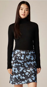 J. Crew Carolyn turtleneck sweater in merino wool Black size Large Photo 0