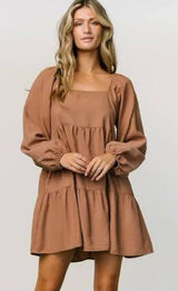 BALTIC BORN Corduroy Tiered Mini‎ Dress Photo 0