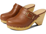 NWOB Veronica Beard Women Hendrix Clog Brown Hazelwood Buckle Leather Mule 10 Photo 0