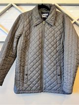 Lands End Quilted Primaloft Gray Winter Coat Jacket Womens 14-16 Size Large Photo 0