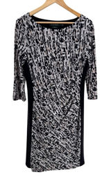 Lauren Ralph Lauren Abstract Print Ruched Sheath Dress Size 14 Workwear Career Photo 0