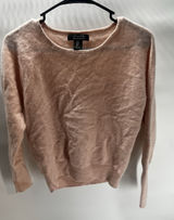 Tahari 100% 2 Ply Cashmere Pull Over Sweater Blush Pink‎ Small Winter Soft Photo 0