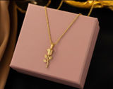 Necklace stainless steel Gold Photo 0