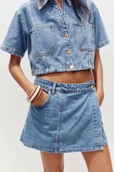 Zara Denim Skort Photo 0