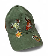 Cowboy‎ Hat Olive Otto Flex Western Embroidered Skull Horseshoe Sheriff Star Photo 0