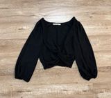 Black Abercrombie Cross Top Photo 0
