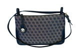Dooney & Bourke Slim Zip Top Shoulder Bag Lightweight Vintage Dark Blue Photo 0
