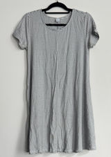 Old Navy Black and White Striped Dress Size M Photo 0