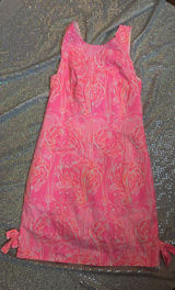 Lilly Pulitzer Dress Shift Mila Pink Flamingo Photo 0