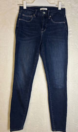 Good American Good Legs Crop Skinny Jeans Women 2/26‎ Dark Wash High Rise Denim Photo 0