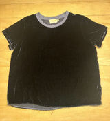 Nation LTD Velour Short-Sleeve Ringer Tee Sz XS Photo 0