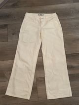 Cutest Womens Hollister Low-Rise Baggy Jeans in White Photo 0