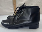Topshop Black Lace Up Ankle Boots Chunky Heel Womens Size 10.5 Photo 0