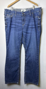 Ariat irvine Jeans Womens 22 Denim Mid Rise Boot Cut western plus Country NWT Photo 0