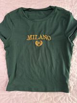 Milano cropped t shirt green Photo 0