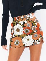 Show Me Your Mumu Tyra Belted Skirt XS Hutton Floral Corduroy NWT $148 Photo 0