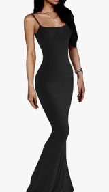 Long Black Tight Dress Photo 0