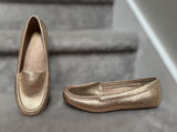 Vionic Debbie Metallic Loafers Women's 7.5 Rose Gold Comfort Orthotic Flats Chic Photo 0