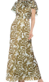 Alexia Admor Danica Capelet Sleeve Satin Maxi Dress Size 8 Photo 0