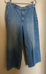 COS Mid Rise Wide-leg Baggy Blue Light Wash Jeans Women's Size 28 Photo 0