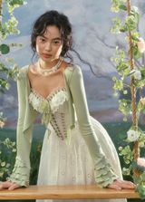NEW LaceMade Mint in Season Corset Dress Size S Photo 0