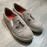 Dr Scholls Madi Faux Suede Tan Size 9 Slip on Comfort‎ Sneaker with Tassels Photo 0