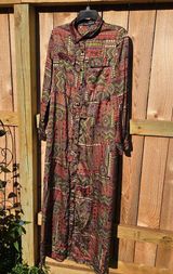 NWOT Urban Modesty Colorful Print Button Dress XL Photo 0