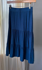 Vintage Y2K Double Take Strapless Dress Small Blue Flowy Summer Soft Romantic Photo 0