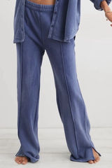 Aerie Blue Wide Leg Sweatpants Size Large Lounge Pants Spring Street Skater Photo 0