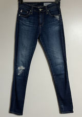 AG-ED Adriano Goldschmied Size 25R The Farrah High Rise Skinny Ankle Jeans Photo 0