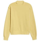 NWT ALO Yoga Washed Freestyle Sweatshirt Sulphur Wash Yellow Large Photo 0