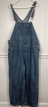 Vintage 90’s St. John’s Bay Denim Blue Bib Overalls Adjustable Straps XL Cottage Photo 0