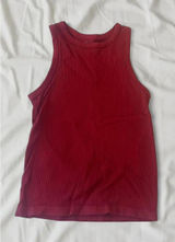 No Boundaries Burgundy Ribbed Tank Top Size Medium Photo 0