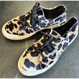 Superga 2750 FANVELVET Sneaker Leopard Velvet Print Tan Black size EU‎ 38 US 7.5 Photo 0